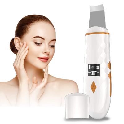 China Ion Ultrasound Facial Spatula Portable DEEP CLEANING Face Peeling Ultrasonic Skin Scrubber Face Scrubber for sale