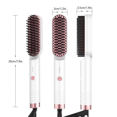 China Outdoor Hair Straightening Curling Styling Hair Straightener Electric Hot Comb for sale