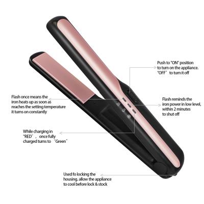 China Portable Car USB Mini Flat Iron Wireless Hair Straightener Straightening Irons Travel Home Use Hair Straight Tools for sale