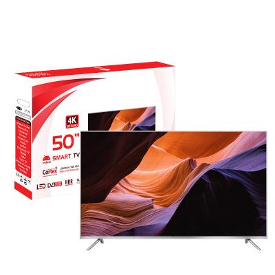 China Home/Hotel/Cheap Smart TV Project TV 50inch Ultra HD 4K LED TV 50 inch Tempered Glass TV Televisiones 50 for sale