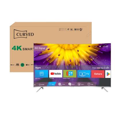 China Home/Hotel/Project TV Big Screen 65inch Curved Television 65 Inch Smart TV Full Display UHD 4K LED TV for sale