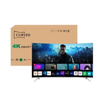 China Home / Hotel / Project TV Cheap Curved Smart TV 50 50 Inch TV 4K UHD LED TV Smart TV Price for sale