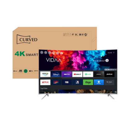 China Home / Hotel / Project TV Hitv 55 Inch Curved Ultra HD Screen LED TV 4K 55 Inch Smart TV for sale