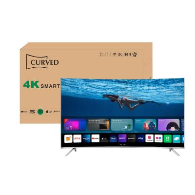 China Home / Hotel / Project TV Factory OEM Curved Television 4K Ultra HD LED TV 55 Inch TV 55 Inch Smart TV for sale