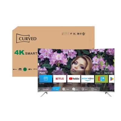 China Home/Hotel/Project TV Curved TV 55 Inch 4K UHD Smart TV 55 Inch Explosion Proof Television for sale