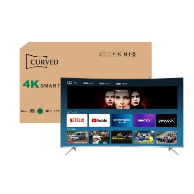 China Home / Hotel / Project TV In Current Curved TV 4K Smart TV 55 Inch Ultra HD LED TV 55 Inch TV for sale