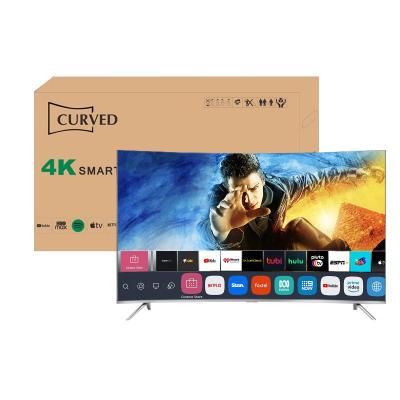 China Home/Hotel/Project TV Hot Sale 65 Inch Curved Screen LED Tv Television 4K Smart Tv 65 Inch Office Hotel Tv for sale