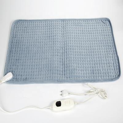 China Protective Fleece Overheat Electric Heating Pad For Waist Back Pain Relief Therapy Heated Pad for sale