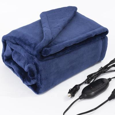 China Electric Heated Therapy Blanket For Car With Adjustable Thermostat Electric Heating Blanket Fleece for sale