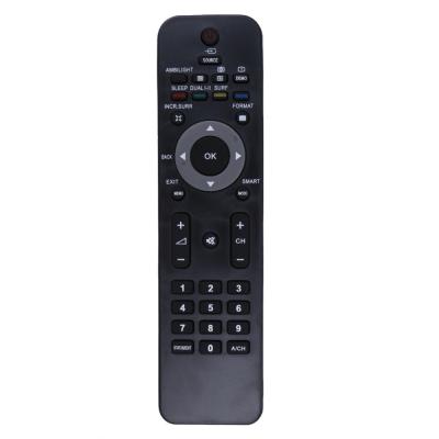 China Black / Custom Color Universal TV Control , 8M - 10M Wireless Range Smart TV Remote for sale