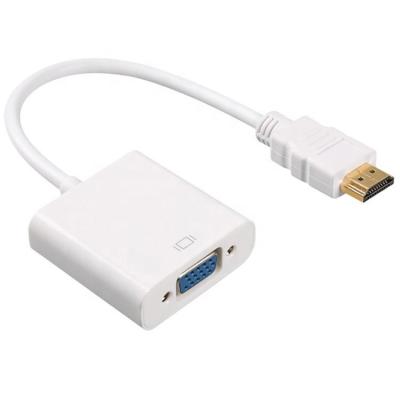 China 1080P Audio Video To HDMI Adapter Male To Female HDMI To VGA Converter Cable for sale