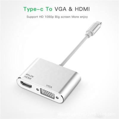 China USB C Audio Video Adapter To Hdmi 4K Converter Type C To VGA 1080P Adapter for sale