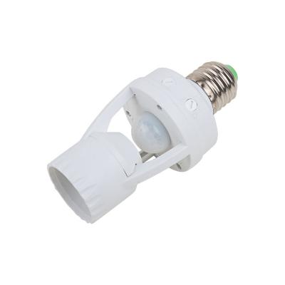 China Screw Factory Wholesale Human Body Infrared Induction Smart Sensor E27 Lamp Holders for sale