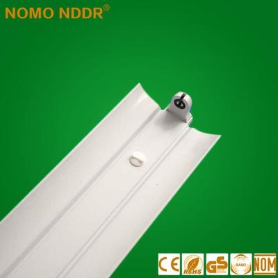 China SINGLE LED Light Bracket Factory Price T8 1200mm 40W LED Tube Bracket With Cover for sale