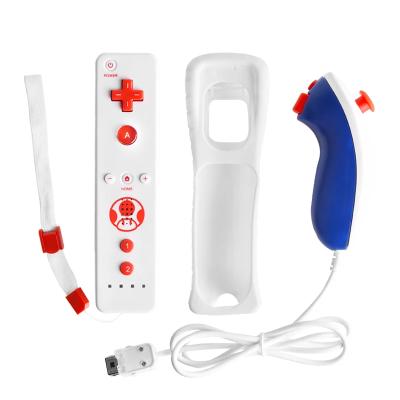 China Touch 2 Buttons In 1 Motion Plus Wireless Remote Controller For Nunchuck Nintendo Wii Built-in Motion Plus Gamepad Joystick With Motion Sensor for sale