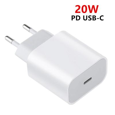 China 20W PD High Speed ​​Usb C Charging Charger For Iphone 12 Pro Max Fast Charger 12 Mini 11 Type C For Xiaomi MI 11 Fast Charging Adapter for sale