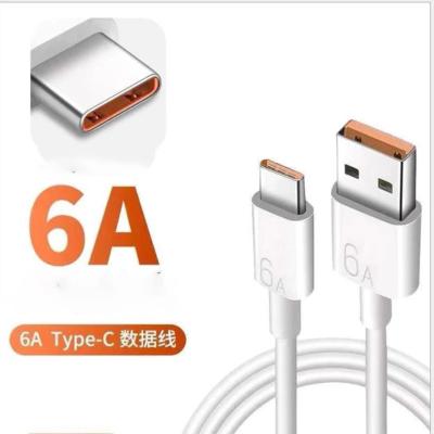 China Fast Charging Speed ​​6A USB Type C Cable For Huawei P50 Pro Mate 40 Supercharger P30 66W USB-C Fast Charging Cable For Phone Cord for sale