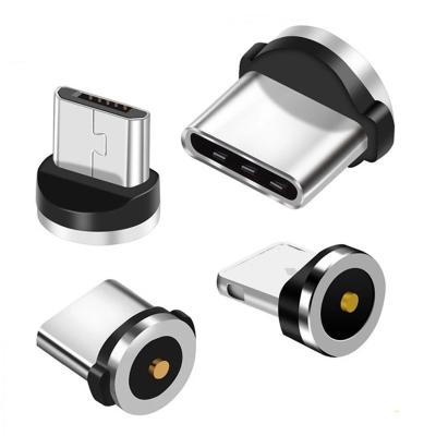 China Micro USB Type C Mobile Phone Magnetic Cable Adapter Cable Dust Plugs Magnetic Tips For Iphone Magnet Charger Connector for sale