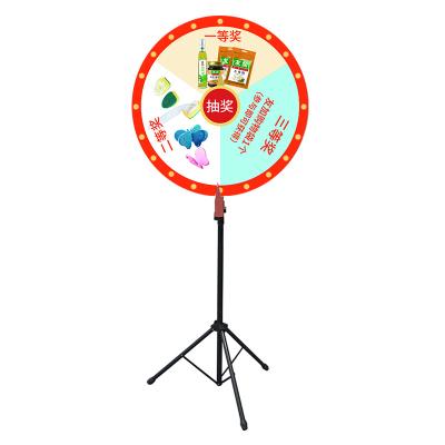 China Easy Installation Promotion Advertising 24inch 31inch Large Size Professional Floor-Standing Wheel Lucky Carnivals Turntable for sale