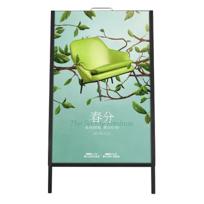 China Adjustable Professional Advertising Poster Show Smart Mirror Sublimation Poster Stand Display for sale