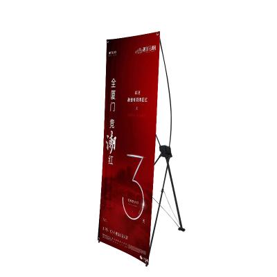 China Portable Outdoor X Banner Display Standee Frame-Body As Rolled All Black Color Stands X for sale