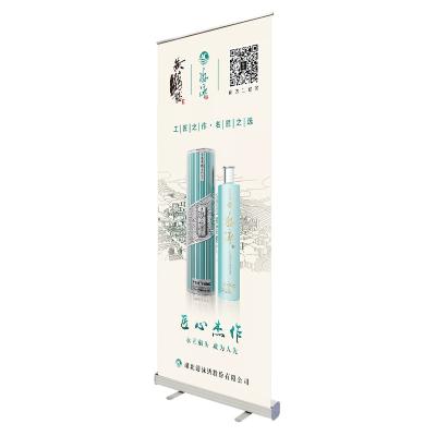 China Advertising Wholesale Promotion Display Stand Rack Pull Up Roll Banner Display For Activities AD Display Poster for sale