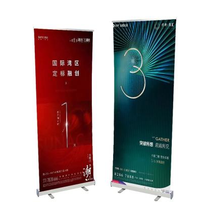 China Height Auto Retractable Retractable Portable Outdoor Retractable And Repeat Roll Up Pop Up Banner Stand Display for sale