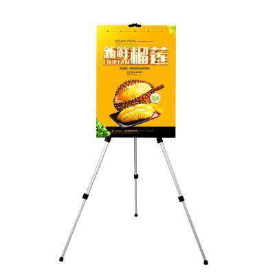 China Lightweight Adjustable/Portable Wedding Easel Stand Artist Adjustable Aluminum Easel Stand For Display Promotion for sale