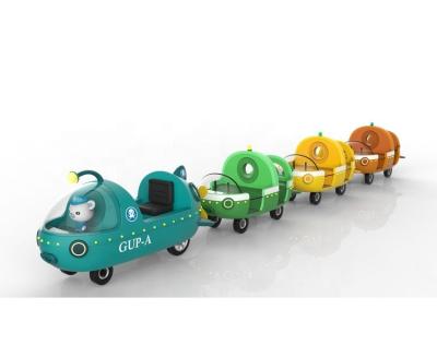 China Metal Road Rides Theme Park Mini Trackless Electric Train For Kids Electric Amusement for sale