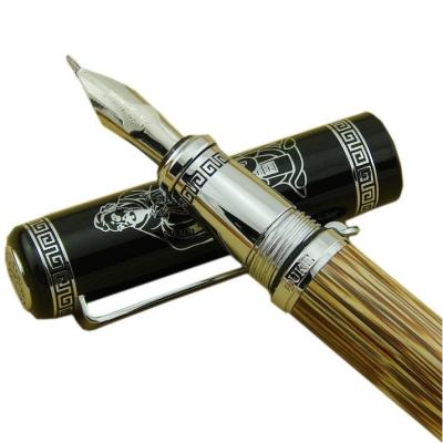 China Fountain Pen Bent Nib, Nature Student Duke 551 Confucius Bamboo Calligraphy Pen Luxury Pens for Men and Woman for sale