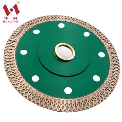 China Professional Huaxing 115mm /4/4.5/5 Inch Porcelain Ceramic Tile Cutting Disc Super Thin Turbo Diamond Saw Blade For Porcelain/Tile/Ceramic for sale