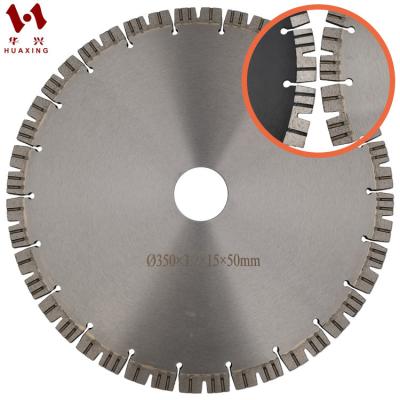 China 2021 New Arrival Granite/Concrete/Asphalt/Sandstone Huaxing Diamond Tools 350mm 14 Inch For Cutting Granite Concrete Asphalt for sale