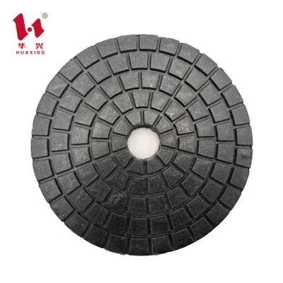 China Ultimate Polishing Granite Slab Huaxing Diamond Pads Make Stone Brighter Black Buff for sale