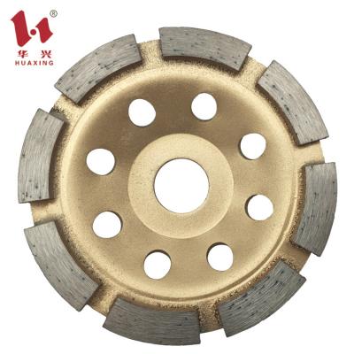 China Cutting Granite Huaxing Concrete Stone Diamond Cup Grinding Wheel for sale