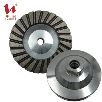 China Concrete Grinding 4inch 100mm China Turbo Continuous Diamond Grinding Cup Cutting Wheel for sale