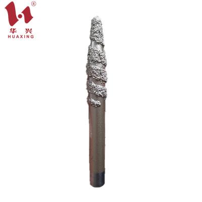 China CNC Engraving Huaxing Diamond Tools CNC Stone Brazed Drill Bit Engraving Carving Machine Tools for sale