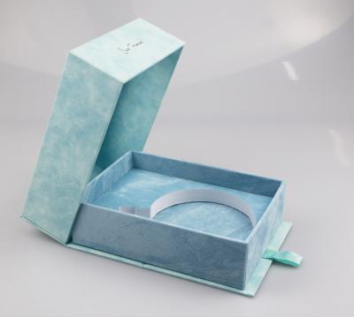 China Recycled Materials Practical Hot Sale Perfume Box Packaging Rigid Perfume Paper Box With Sliver Stamping Logo For Perfume for sale