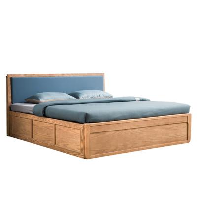 China Storage All Bed Bedroom Furniture Modern Solid Wood Double Bed Storage Bed Tatami for sale