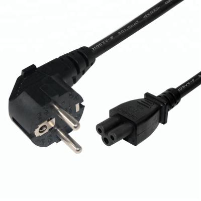 China European Home Appliance Power Supply 220V 10A Mains Cord For Home Appliance EU 3 Round Prong Plug With IEC C5 Connector for sale