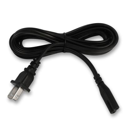 China Wholesale USA Canada Standard Home Appliance Swivel US Power Plug AC Tie Cord AC 2 Pin Plug Cable Us Power for sale