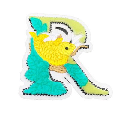 China 3D 2020 New Custom 3D Patches Effect Patches Iron On Embroidery Patches For Apparel for sale