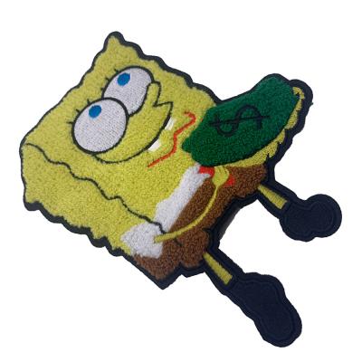 China Sustainable High Quality Embroidery Patch Factory Price Custom Chenille Patches For Apparel for sale