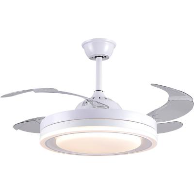 China Smart LED Ceiling Fan Light Modern Ceiling Fan With Hidden Blades Ceiling Fan Design for sale