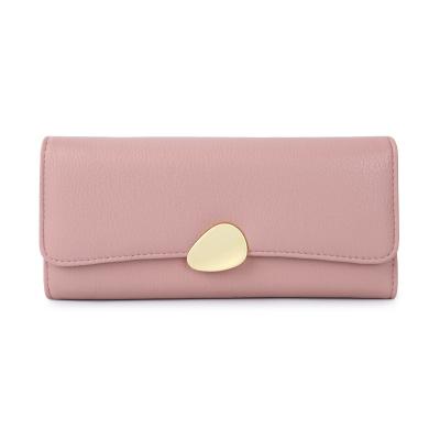 China 2023 Fashionable Leather Female Wallets Elegant Clutch Card Holder Women Brand Letter Long Wallet Purse for sale