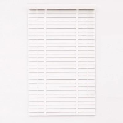 China Industrial high quality faux white PVC wood blinds waterproof venetian blinds for window maker for sale