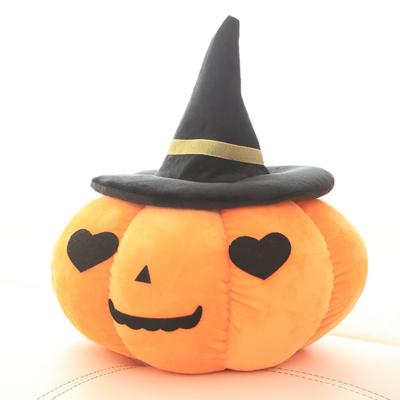 China Hobby Hot Custom Kids Promotional Collectible Game Maker Funny Cute Cute Pumpkin Hat Soft Plush Stuffed Halloween Toy for sale