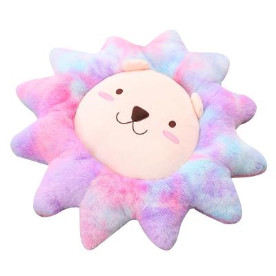 China Custom Cheap Wholesale Best Quality Non-Toxic Plush Round Flower Decorating Designer Lion Sofa Plush Cushion Throw Pillow Inserts for sale