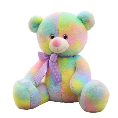 China New ArrivalsHot Sale Creative Eco Friendly Customized Funny Rainbow Bear Kids Children Stuffed Baby - Doll Plush Toy Animals for sale