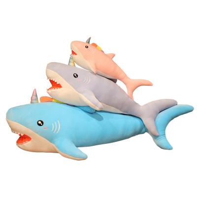 China Giant Leg Sofa Pillow Sleeping Case Couch Home Decor Toy Shaped Velvet Kid Bolster Plush Good Quality Huge Soft Whale Shark Home Lap for sale