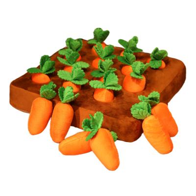 China Interactive Sell Well Wholesale New Children's Animal Baby Carrot Other Educational Girls Kids Radish Field Stuffed Interactive Pet Plush Toys for sale